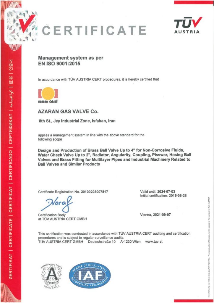 Azar Certificate 2